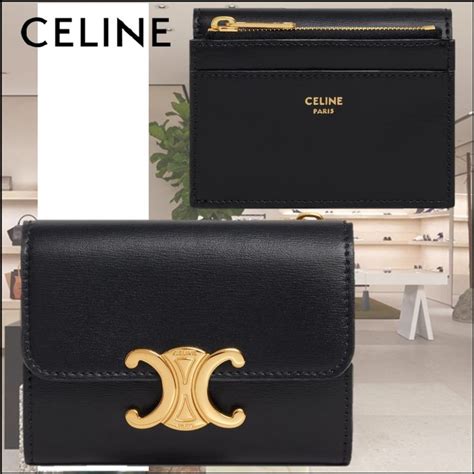 celine compact wallet with coin|Celine small flap wallet.